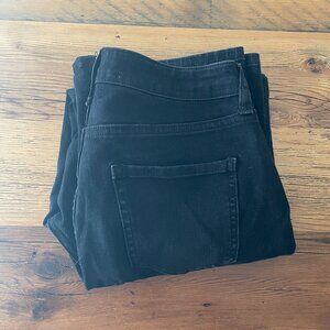 Quince stretch high rise straight jeans